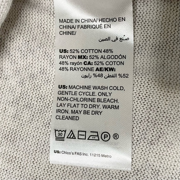 Chico’s python print zip back sweater - Picture 5 of 8